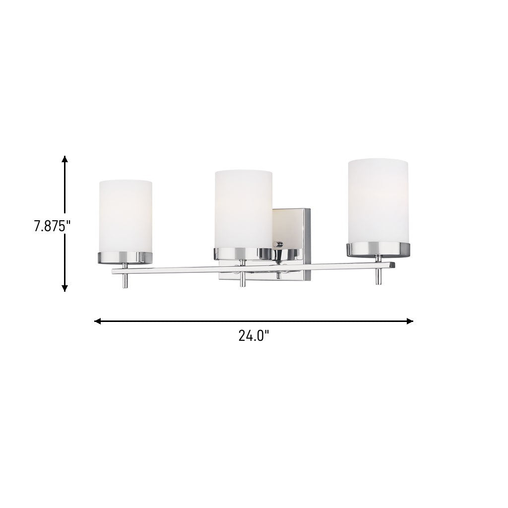 Three Light Wall / Bath — 75 W
