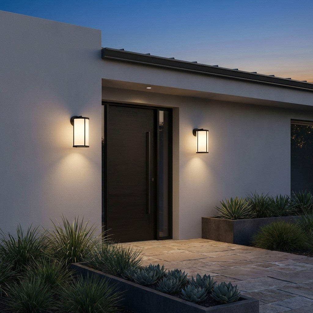 Luning Extra Large Lantern — White Aluminum Shade