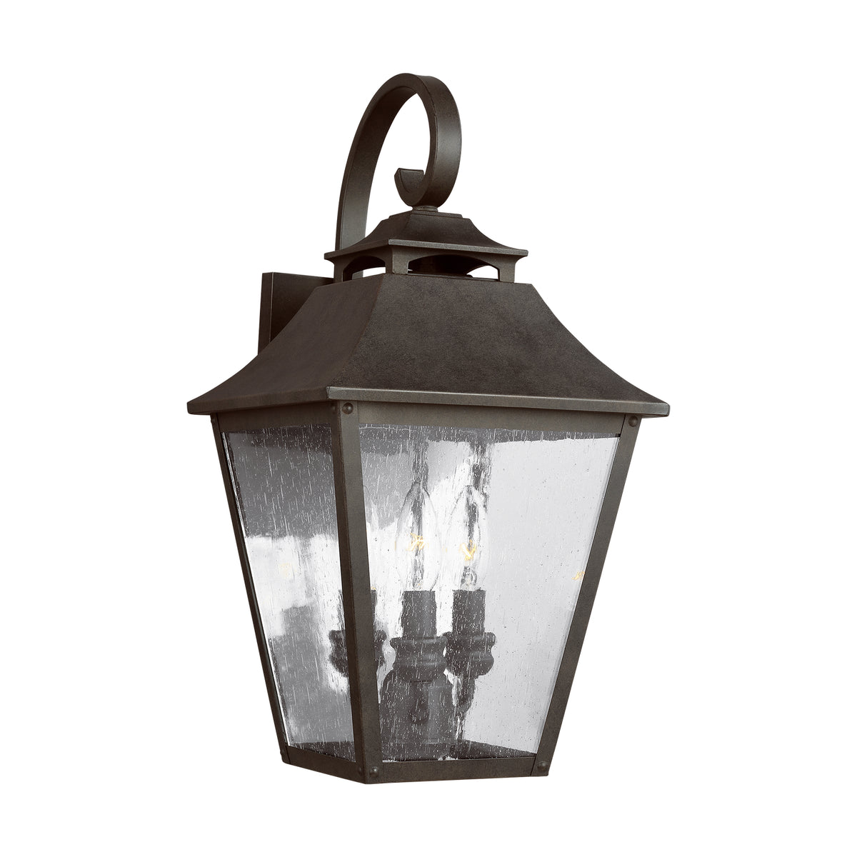 Three Light Outdoor Wall Sconce — 19.00"