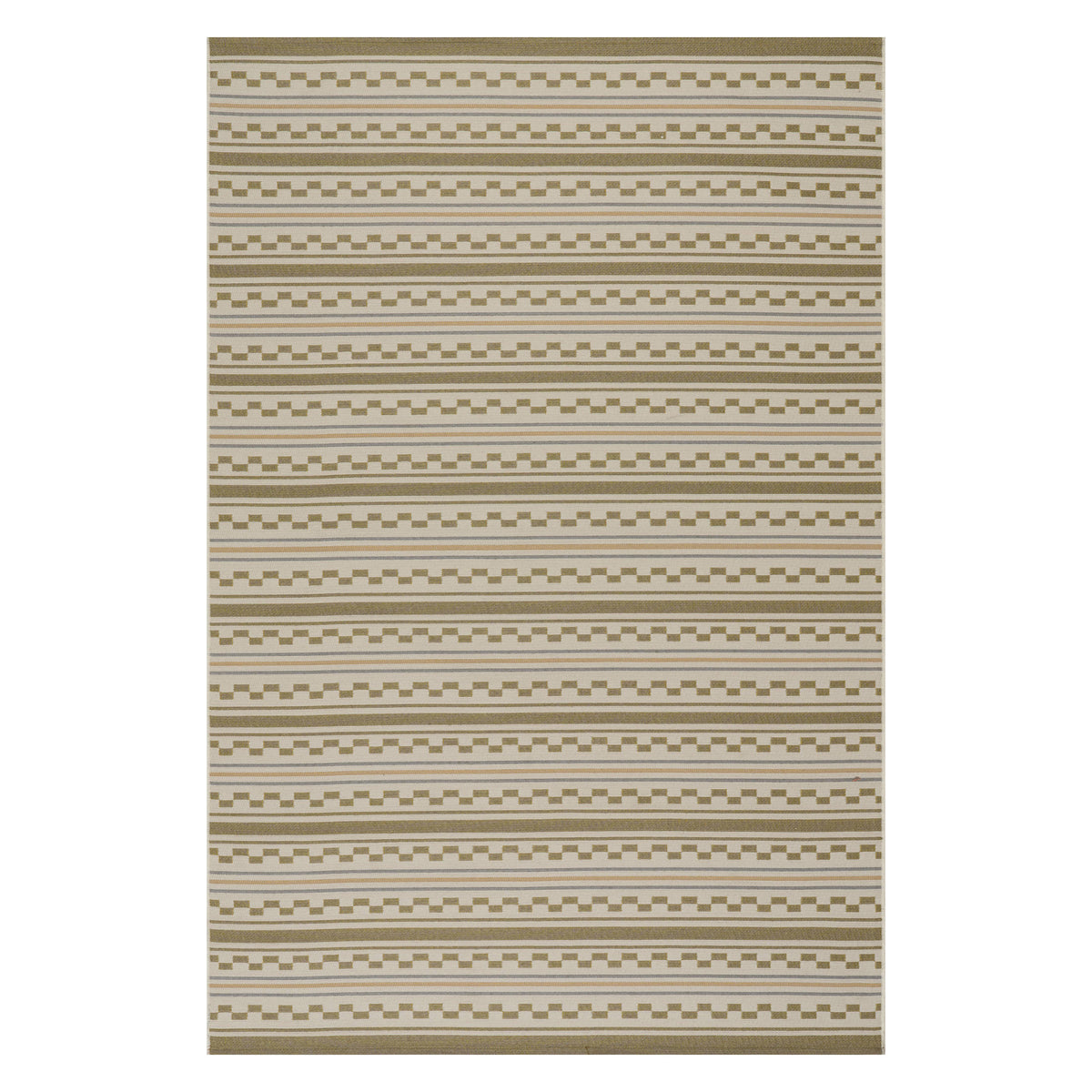 Dash & Albert Caldera Modern Checkered Indoor/Outdoor Rug in Tan, on white