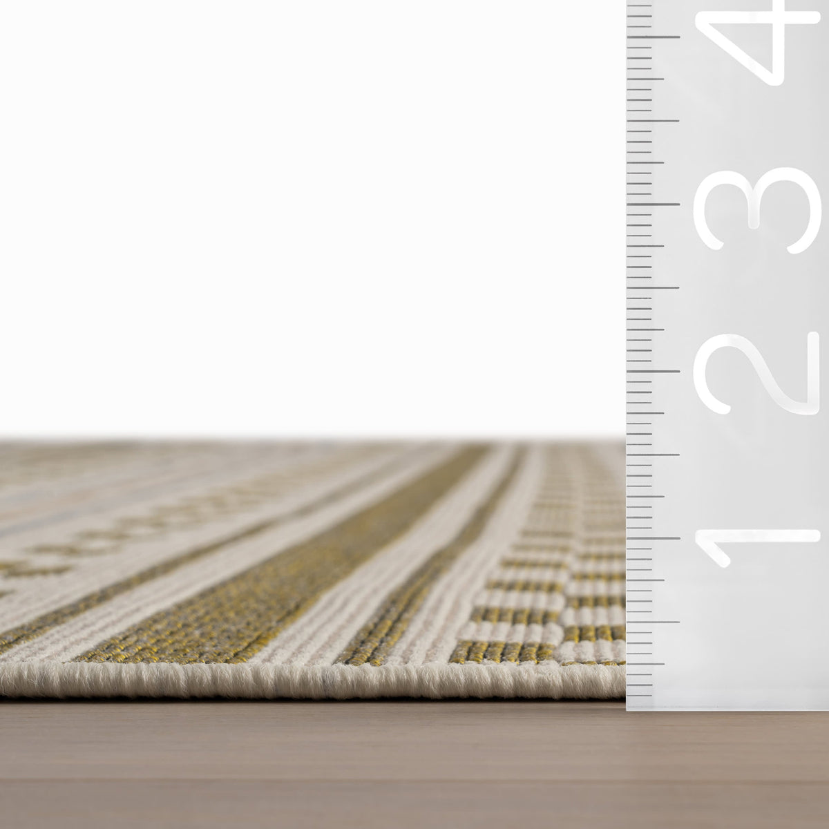 Dash & Albert Caldera Modern Checkered Indoor/Outdoor Rug in Tan, photo 6