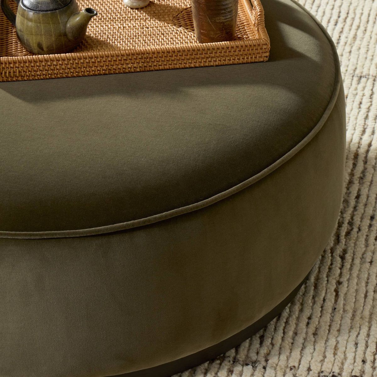 Sinclair Large Round Ottoman