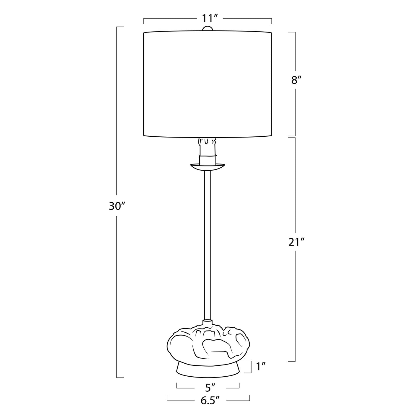 Domonique Stem Buffet Lamp