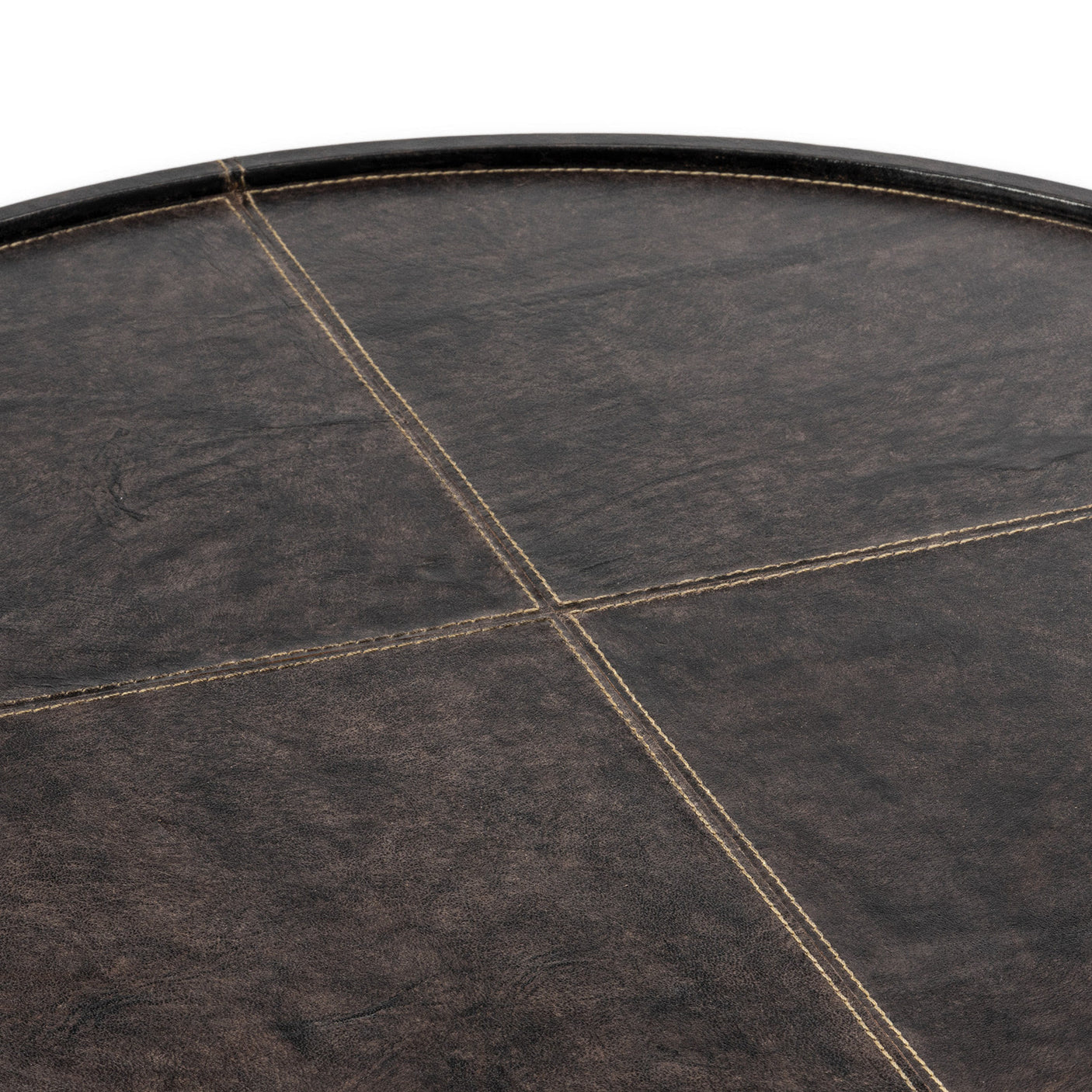 Forte Leather Tray Round Large
