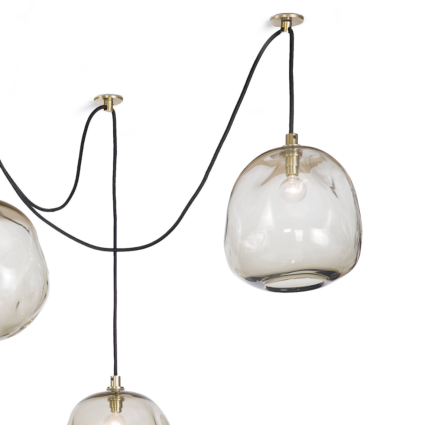 Molten Spider Small With Smoke Glass