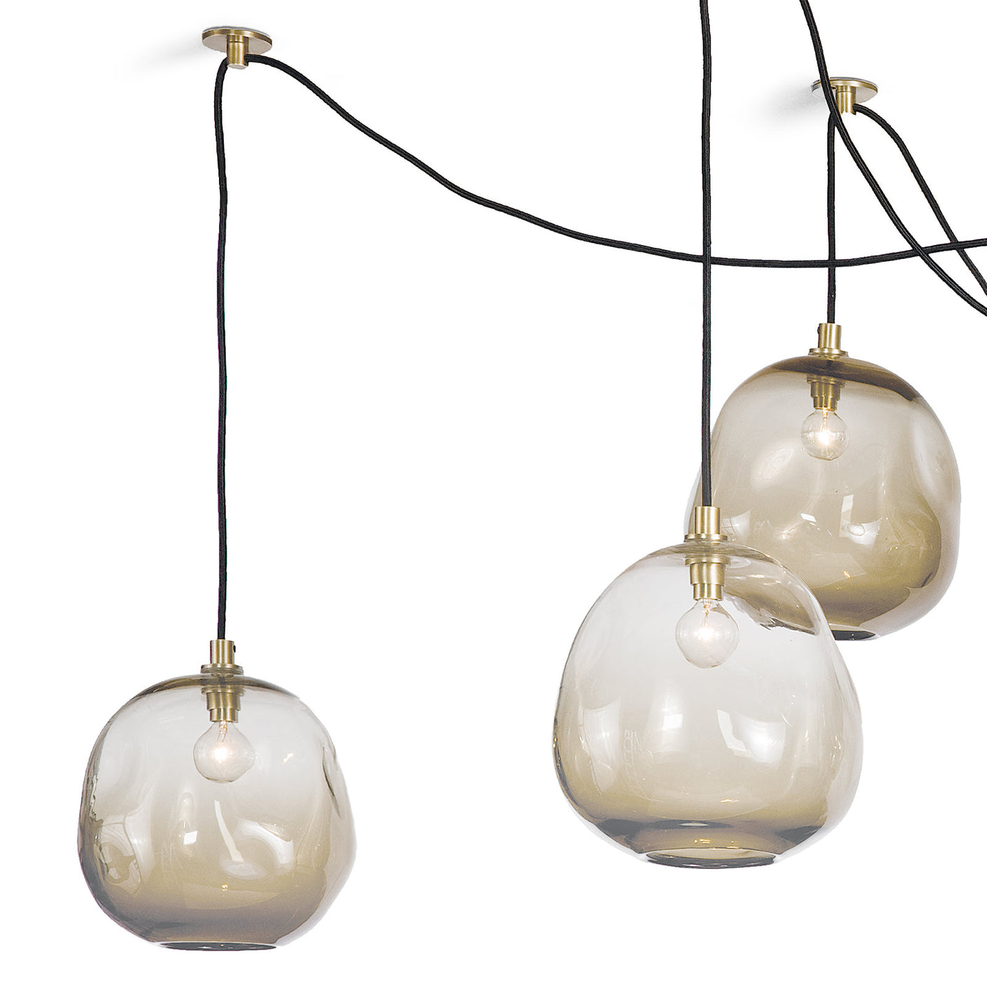 Molten Spider Small With Smoke Glass