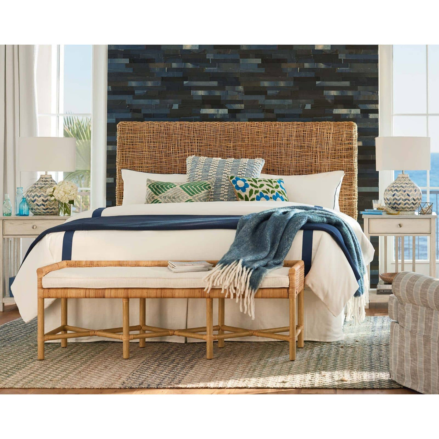 Chevron Bone Table Lamp