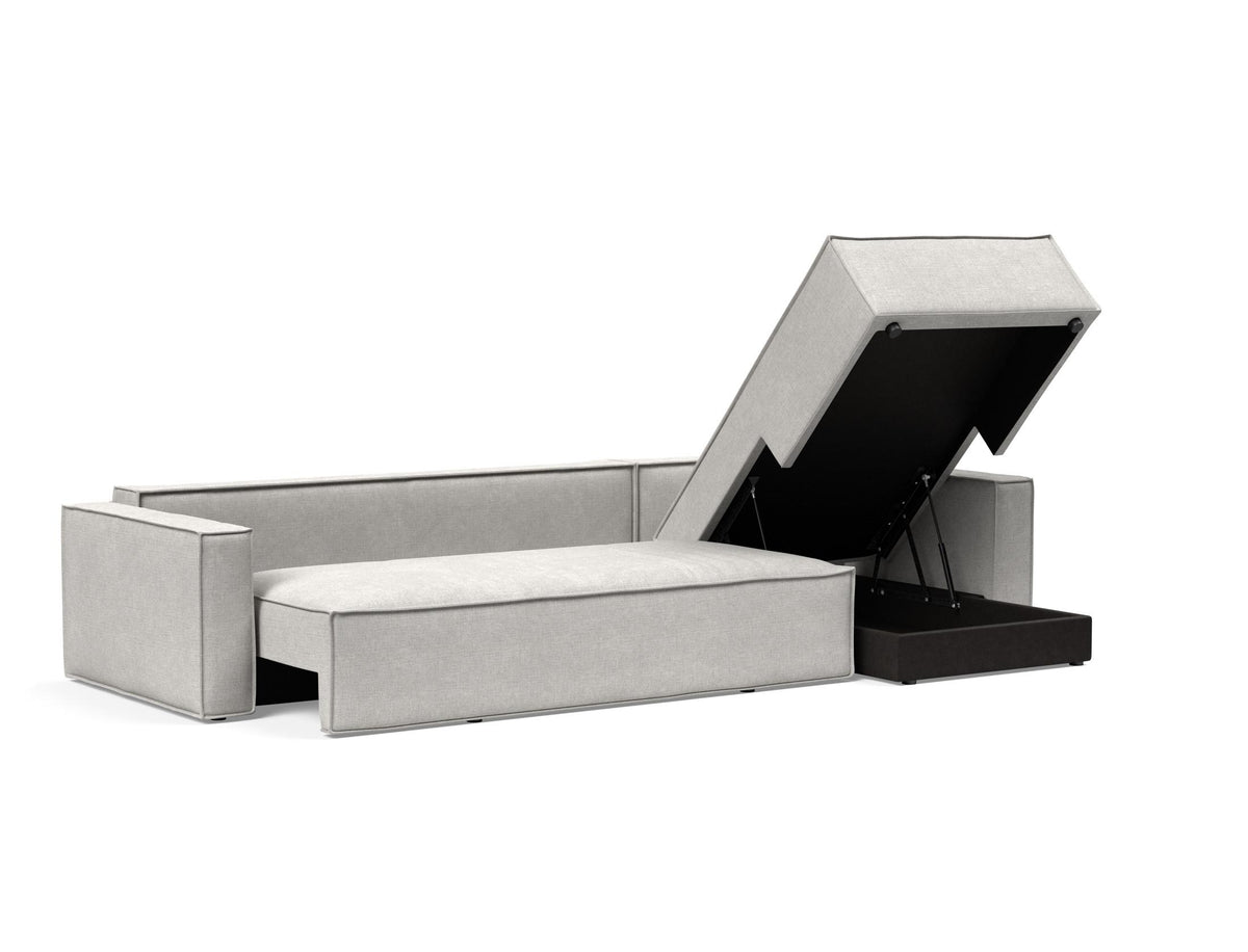 Newilla Sleeper Sofa With Lounger - Standard Arms