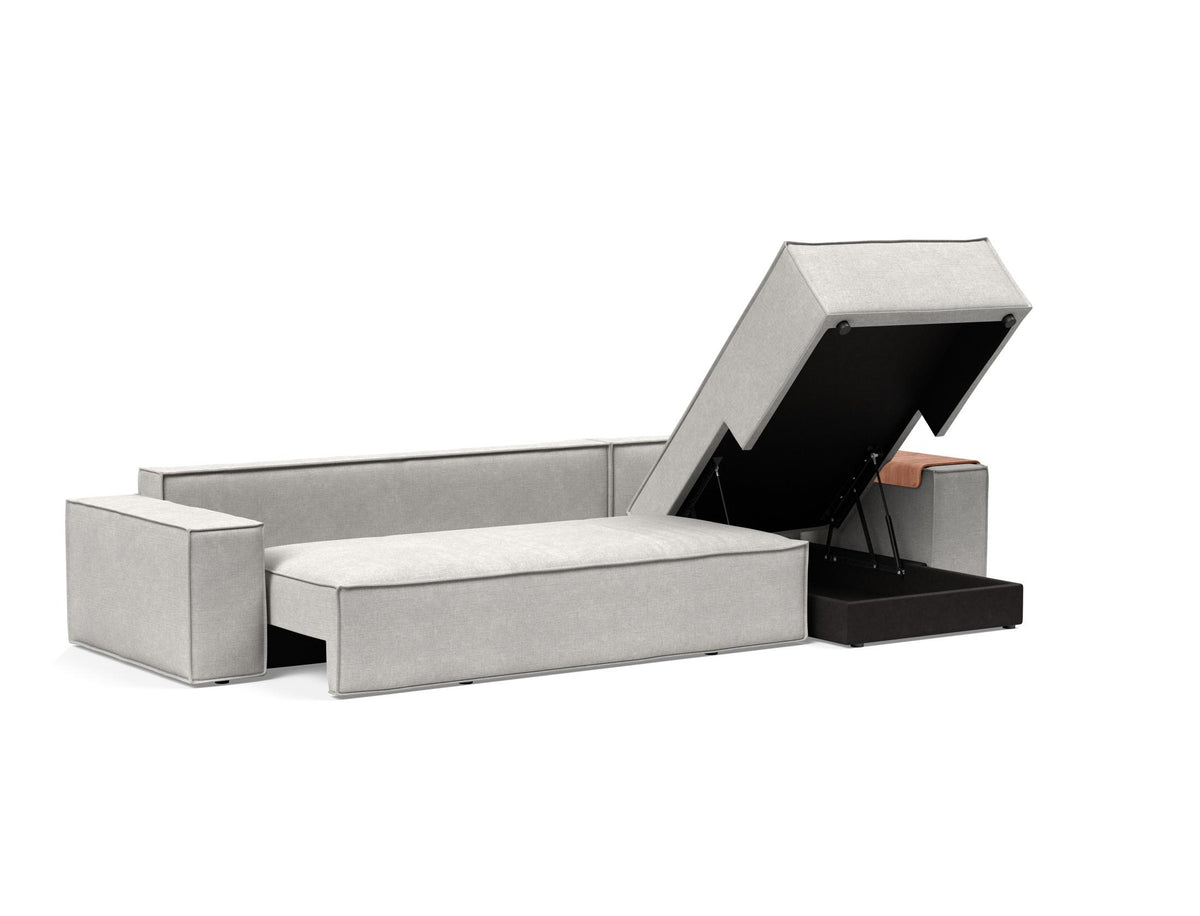Newilla Sleeper Sofa With Lounger - Wide Arms