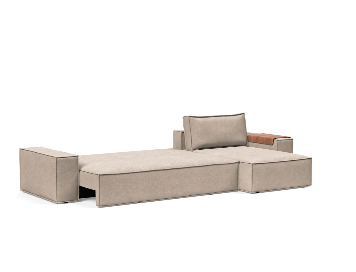 Newilla Sleeper Sofa With Lounger - Wide Arms