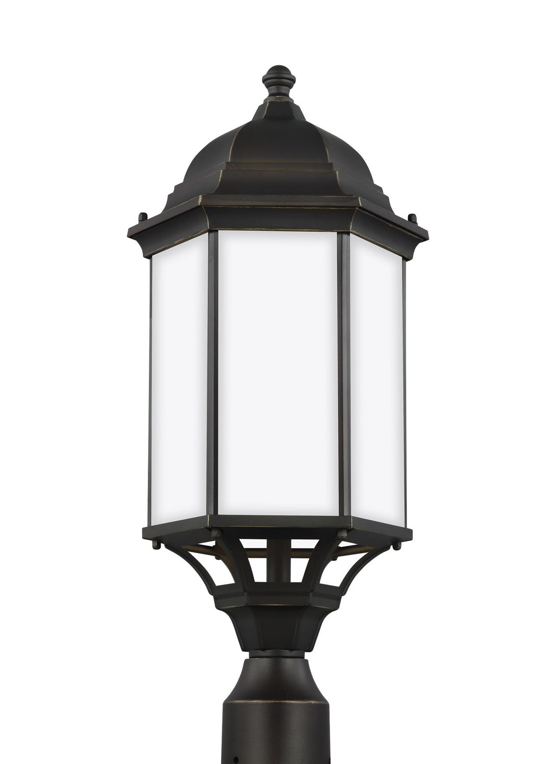Sevier 22" Post Lantern — Satin Etched