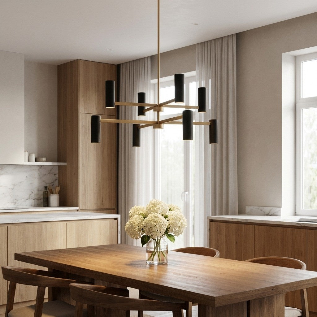 Zentro Eight Light Chandelier