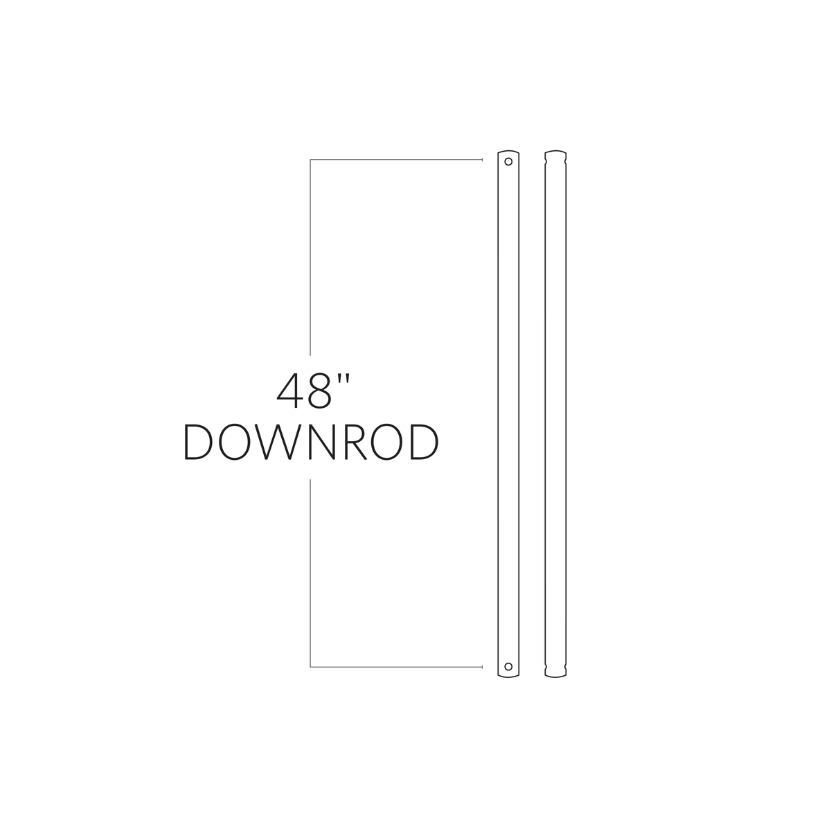 Universal Downrod — 48"