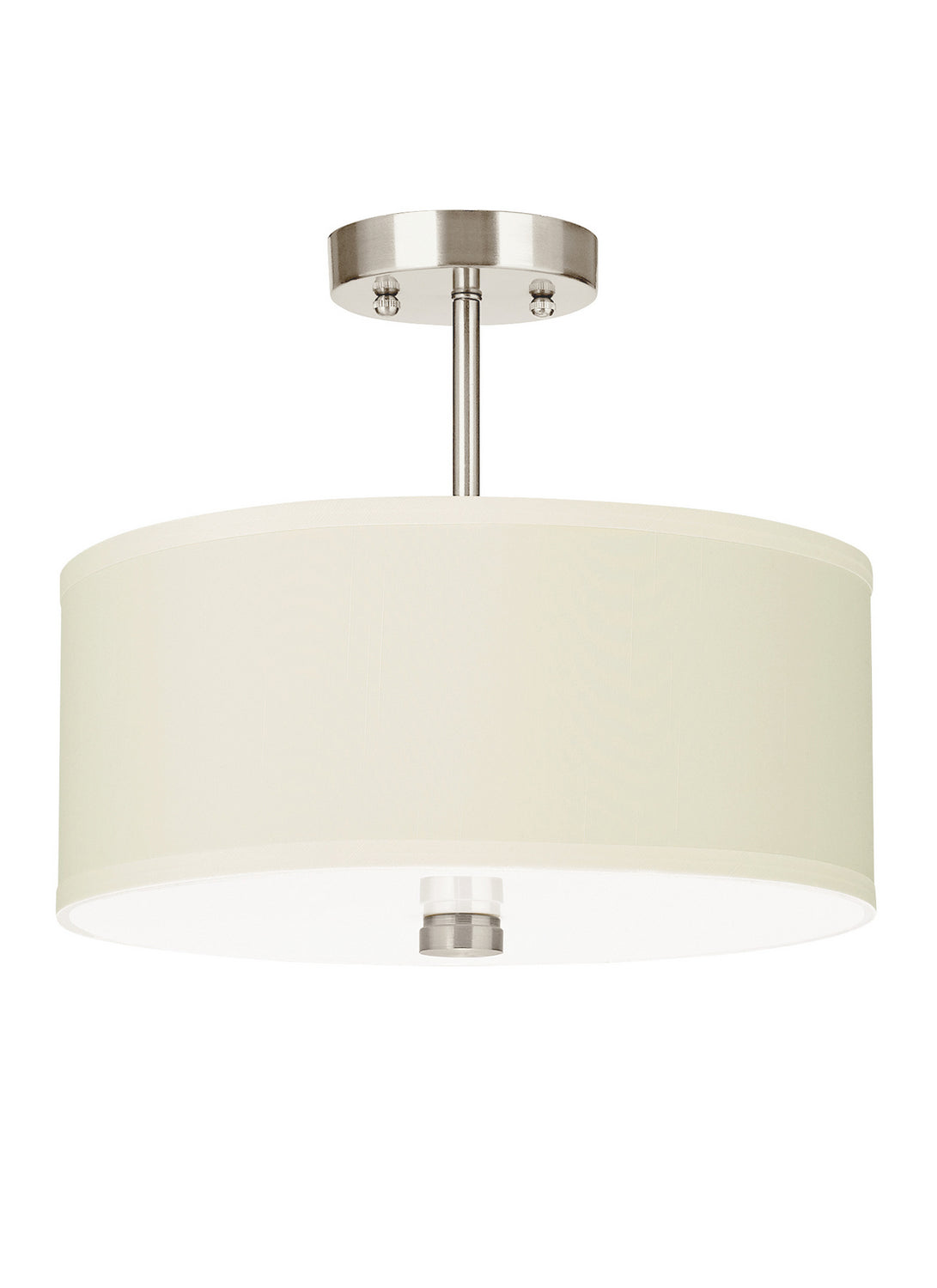 Two Light Semi-Flush Convertible Pendant