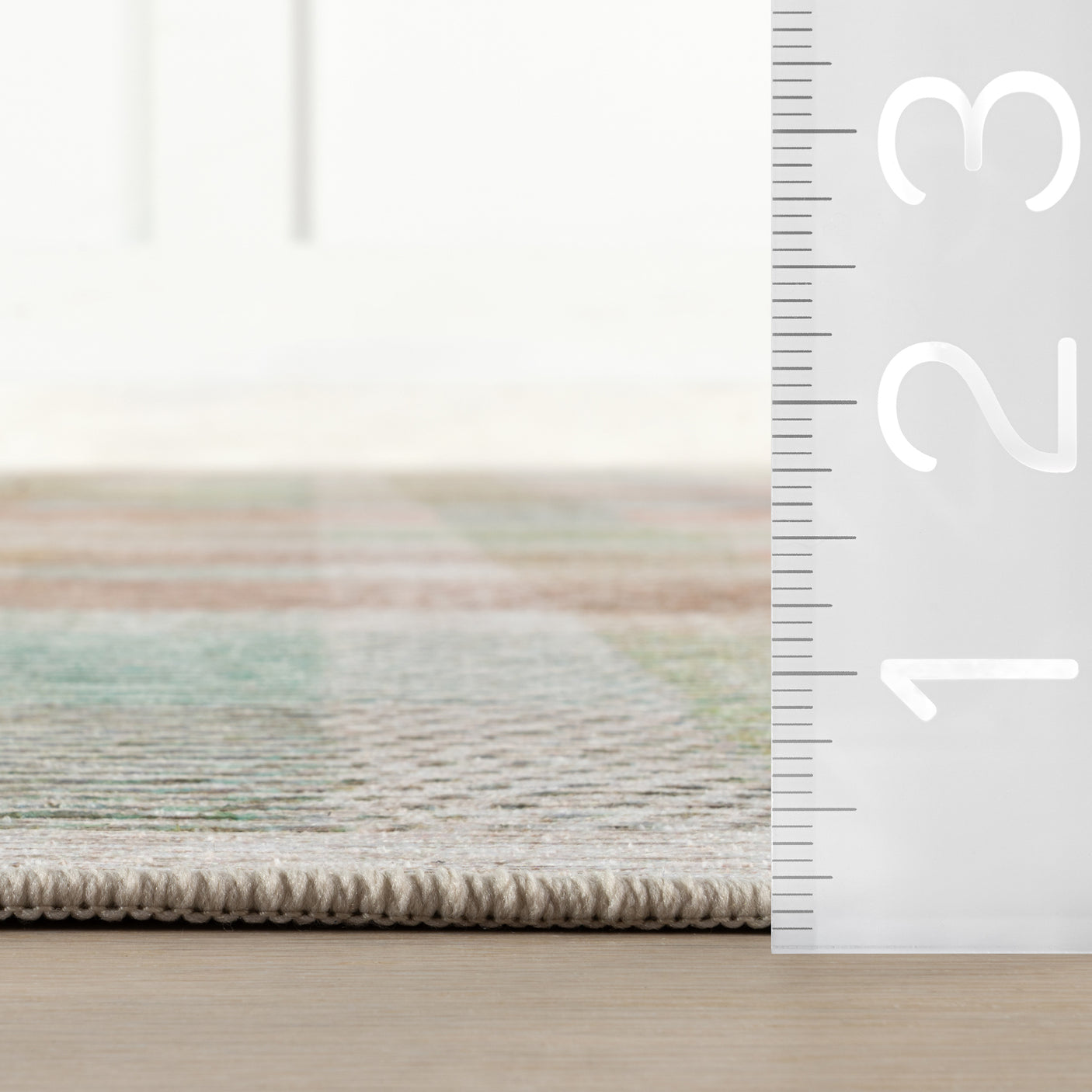 Chanan Farmhouse Plaid Machine Washable Rug