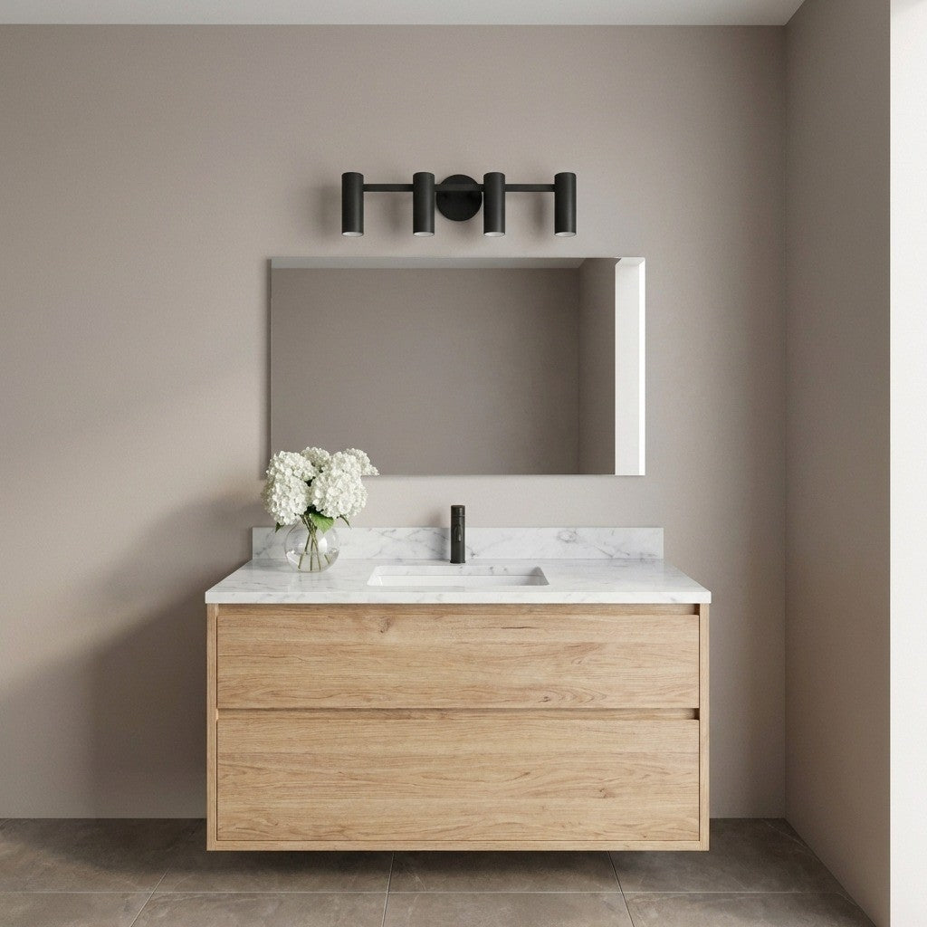 Zentro Four Light Vanity