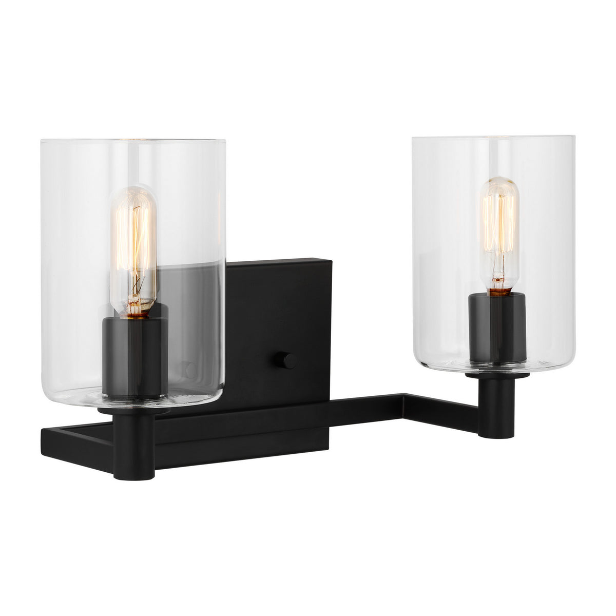 LED Bath Wall Sconce — W: 14.25" × H: 7.75" × D: 6.38"