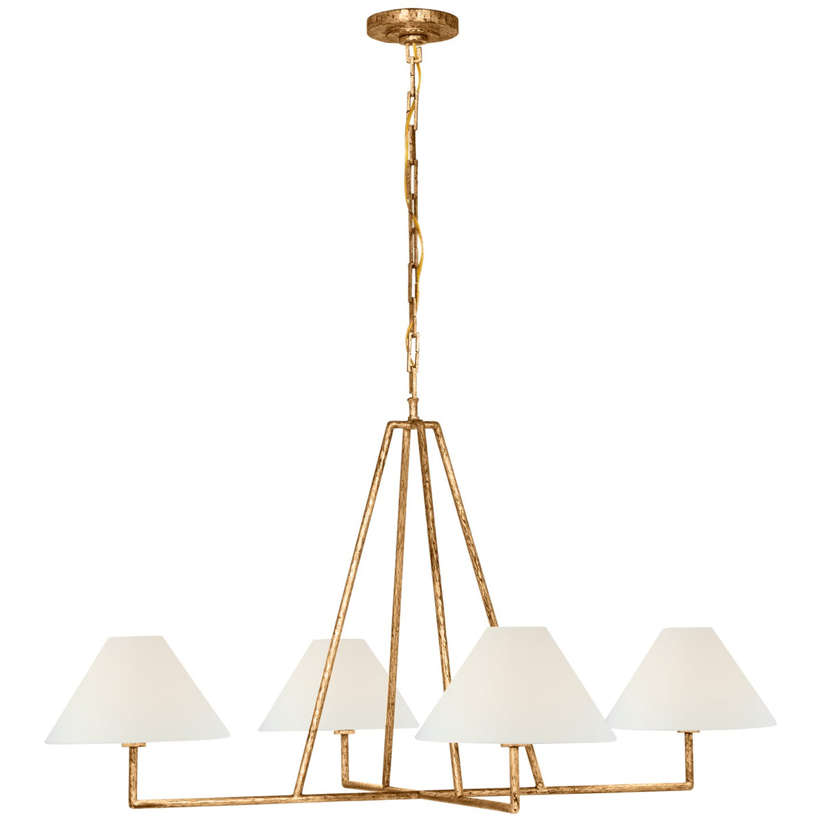 Ashton Extra Large Four Light Sculpted Chandelier