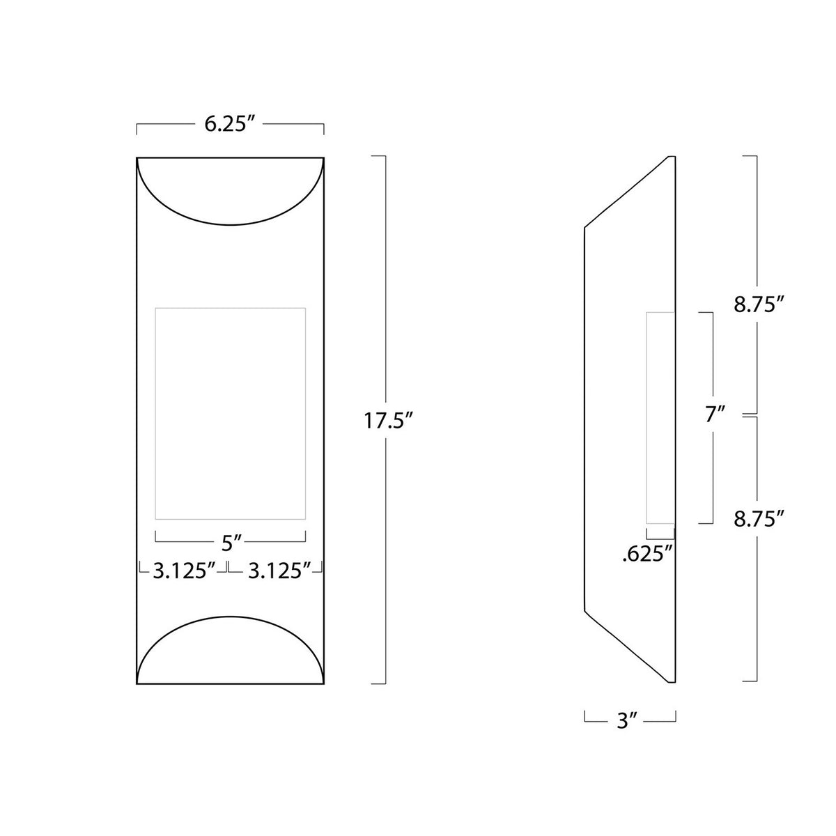 Meyer Two Light Wall Sconce — 3"