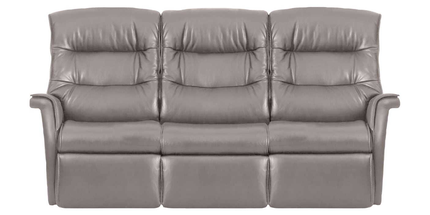 Trend Leather Cinder | Norwegian Comfort Chelsea 3-Seater Wallsaver | Valley Ridge Furniture
