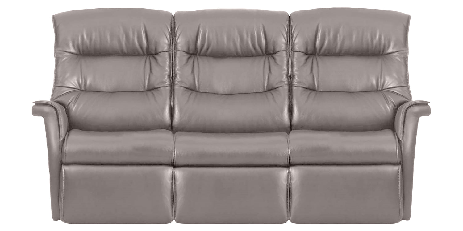 Trend Leather Cinder | Norwegian Comfort Chelsea 3-Seater Wallsaver | Valley Ridge Furniture