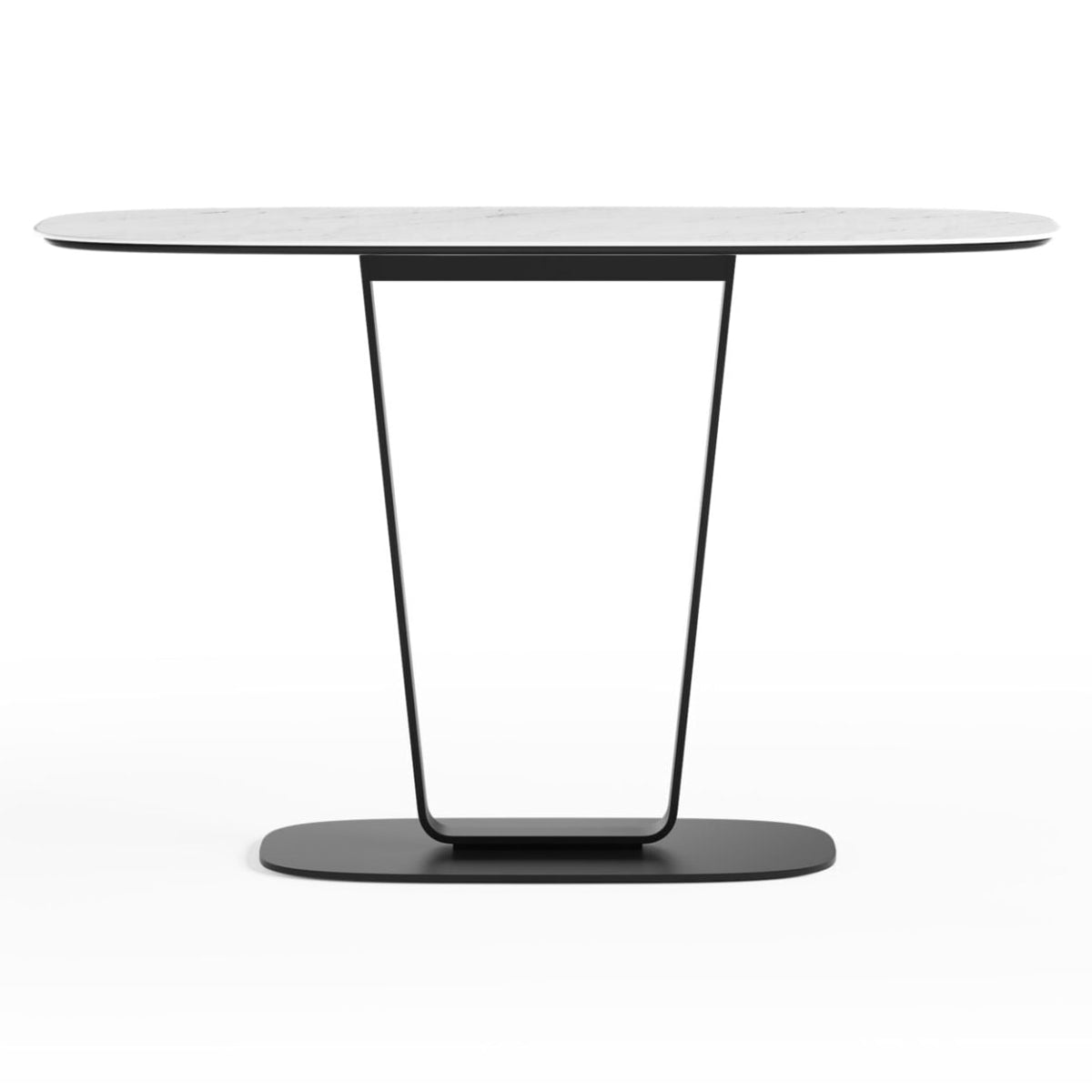 BDi Cloud 9 1183 Console Table in Cirrus White, on white