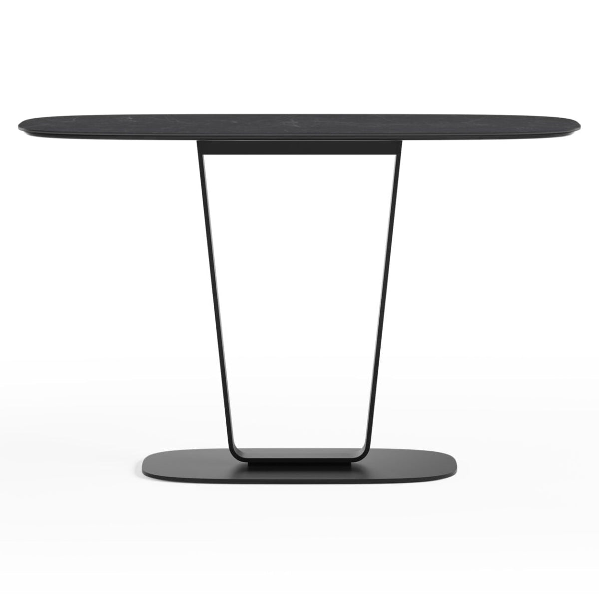 BDi Cloud 9 1183 Console Table in Nimbus Black, on white