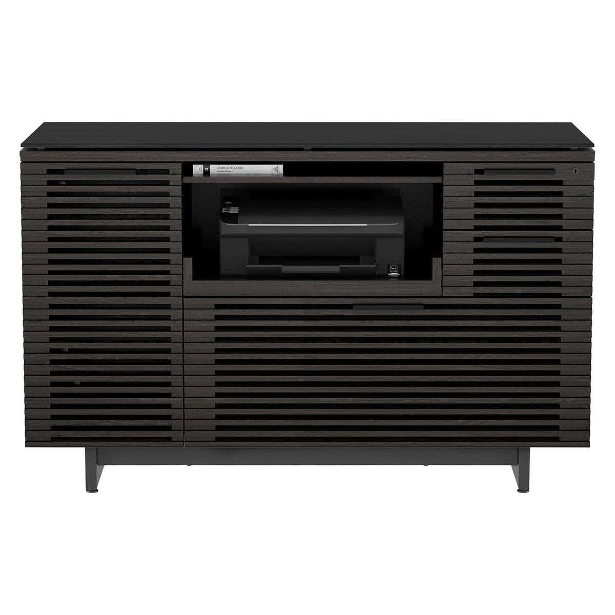 BDi Corridor 6520 Multi Function Cabinet in Charcoal Stained Ash, on white