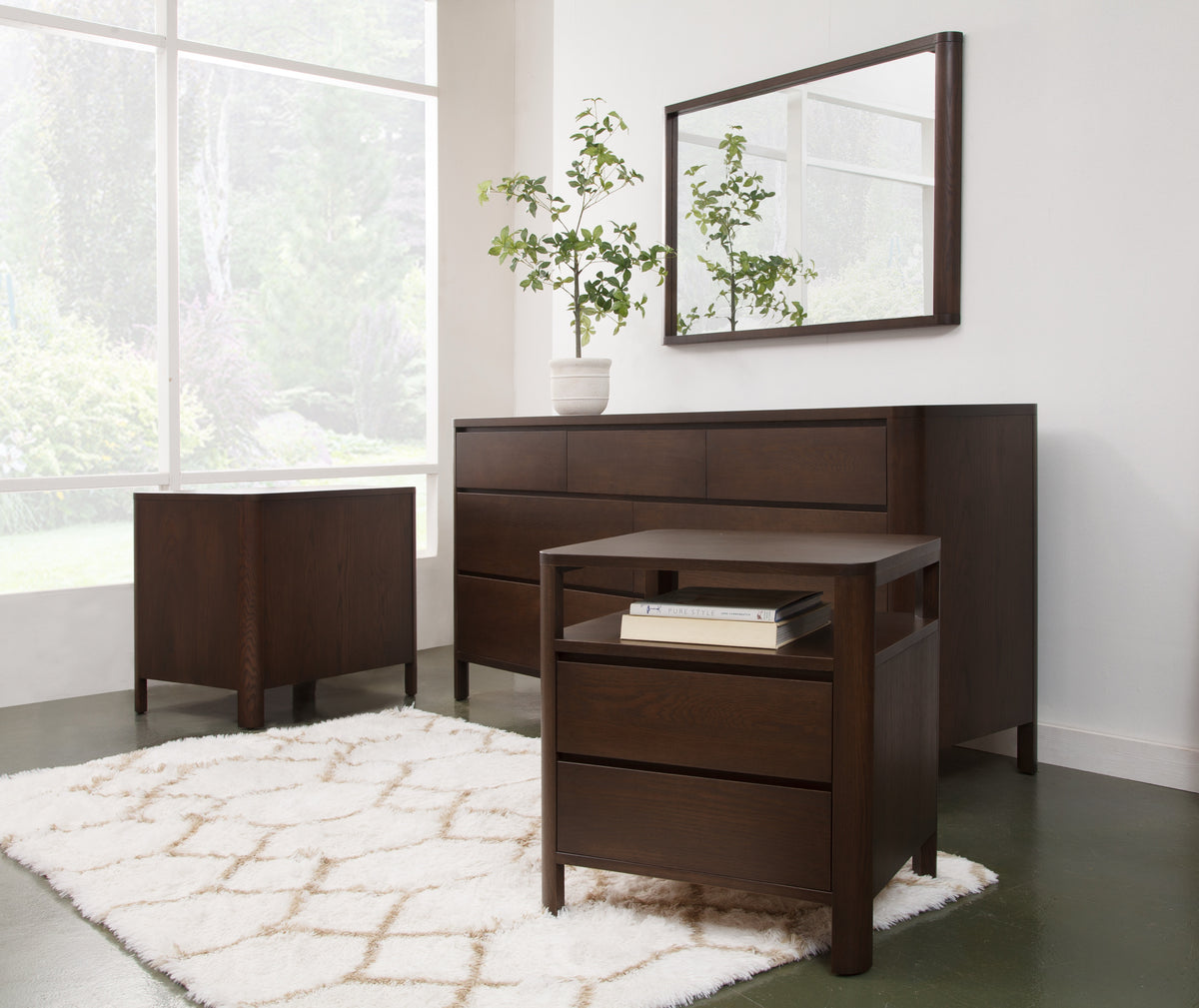 West Bros Curva Dresser in 22 Mocha, with the Curva collection