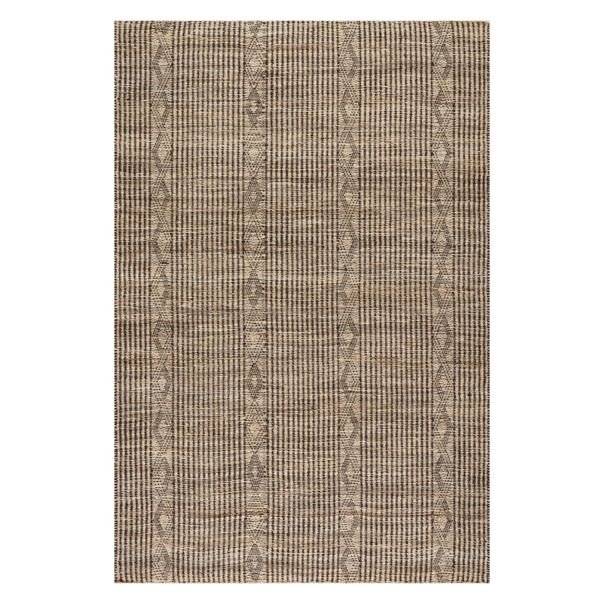 Dash & Albert Cyris Trellis Handmade Jute Rug in Neutral, on white