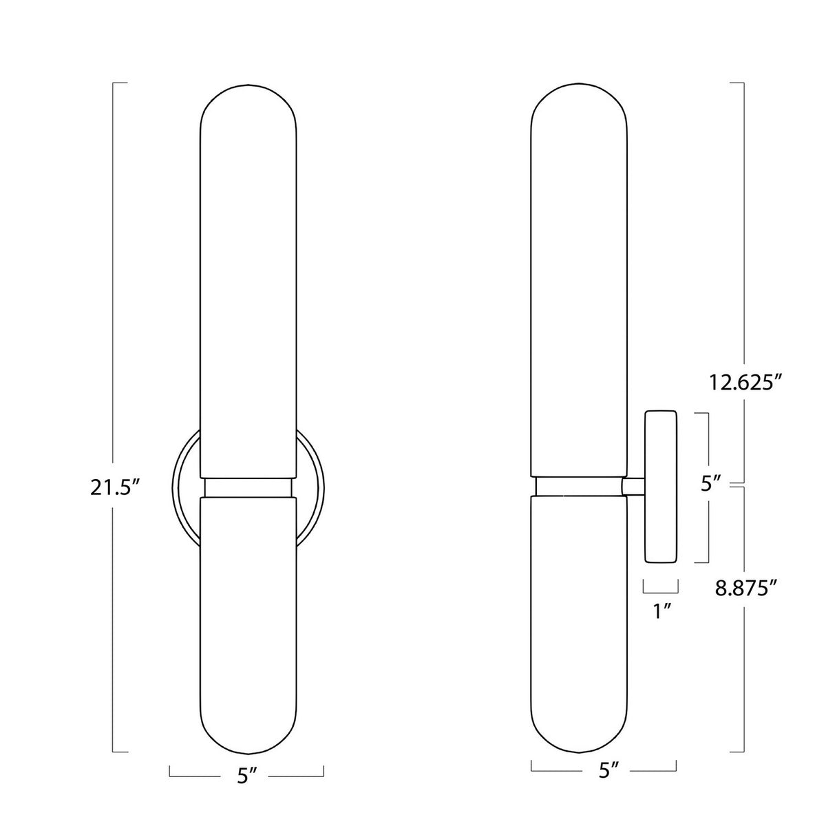 Salon LED Wall Sconce — 3 Light