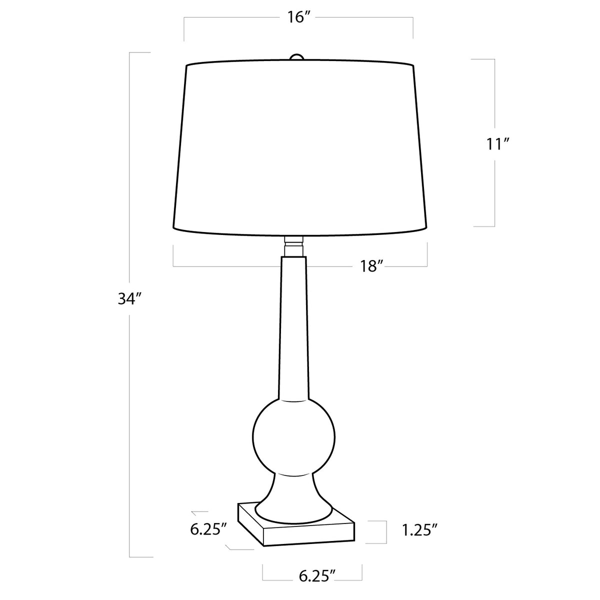 Stowe One Light Table Lamp