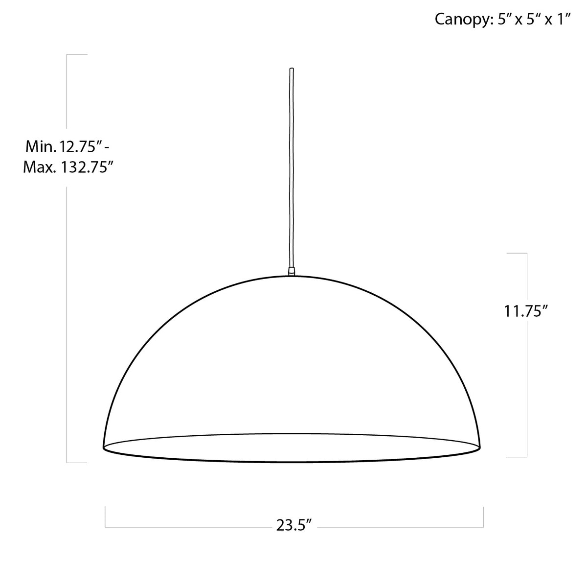 Sigmund One Light Pendant — 12.75"