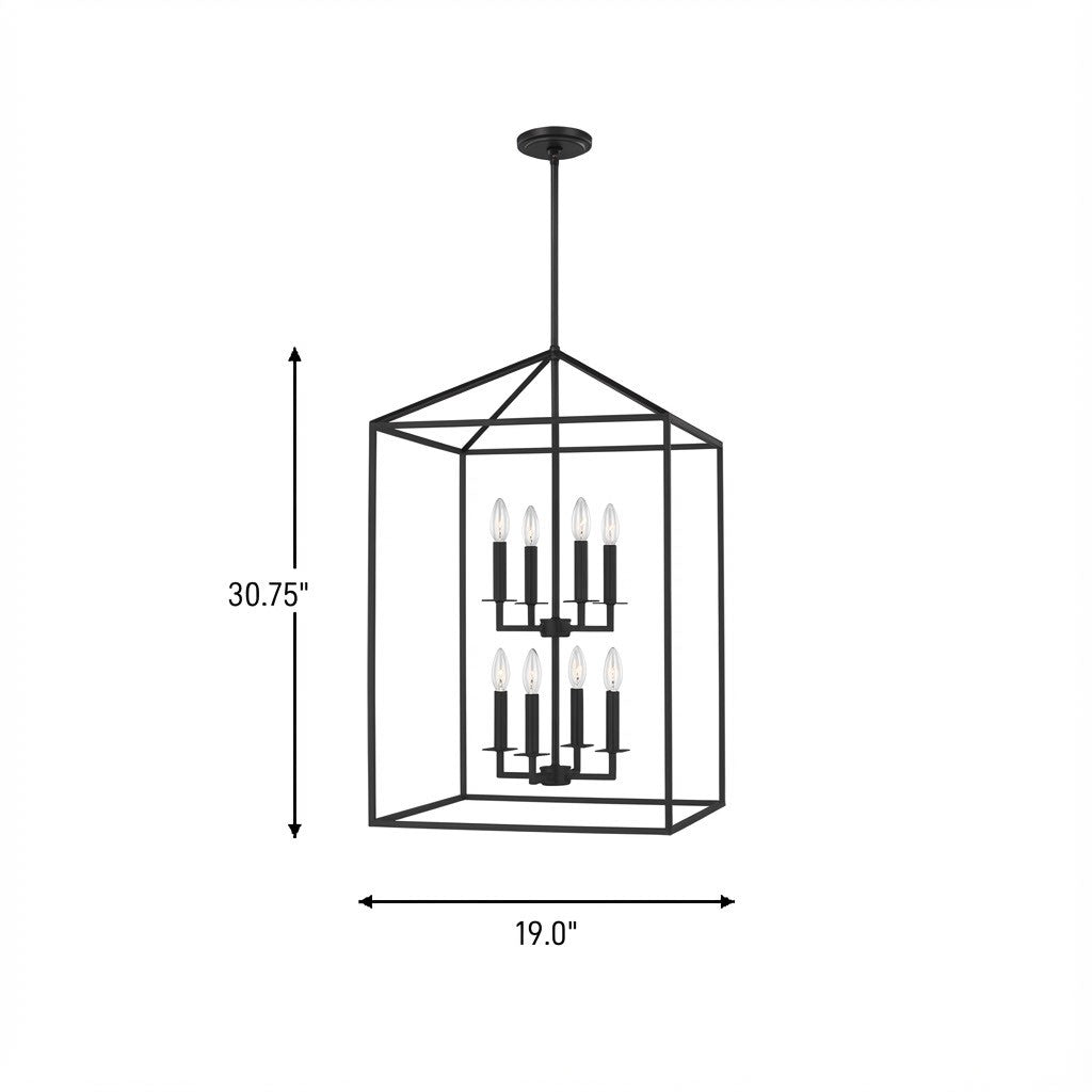 Perryton Eight Light Hall/Foyer Pendant — 30.75"