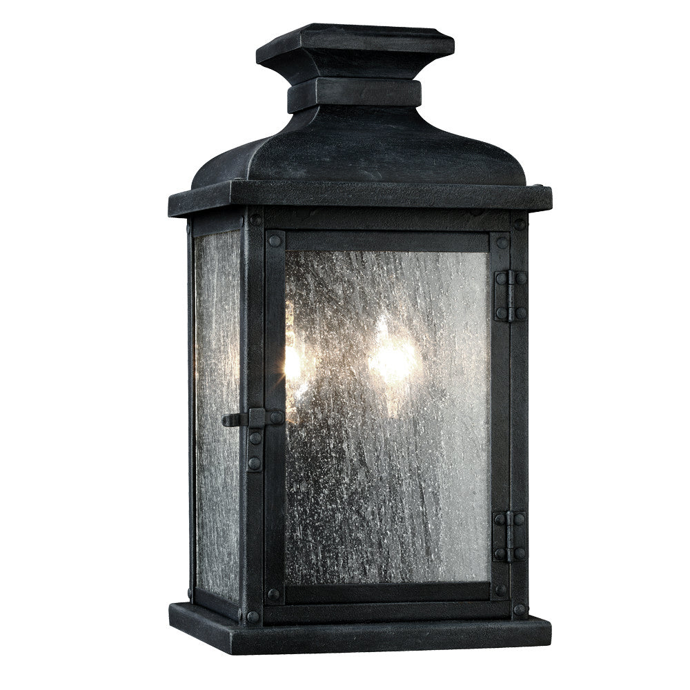 Two Light Wall Lantern — 12.50", Pediment