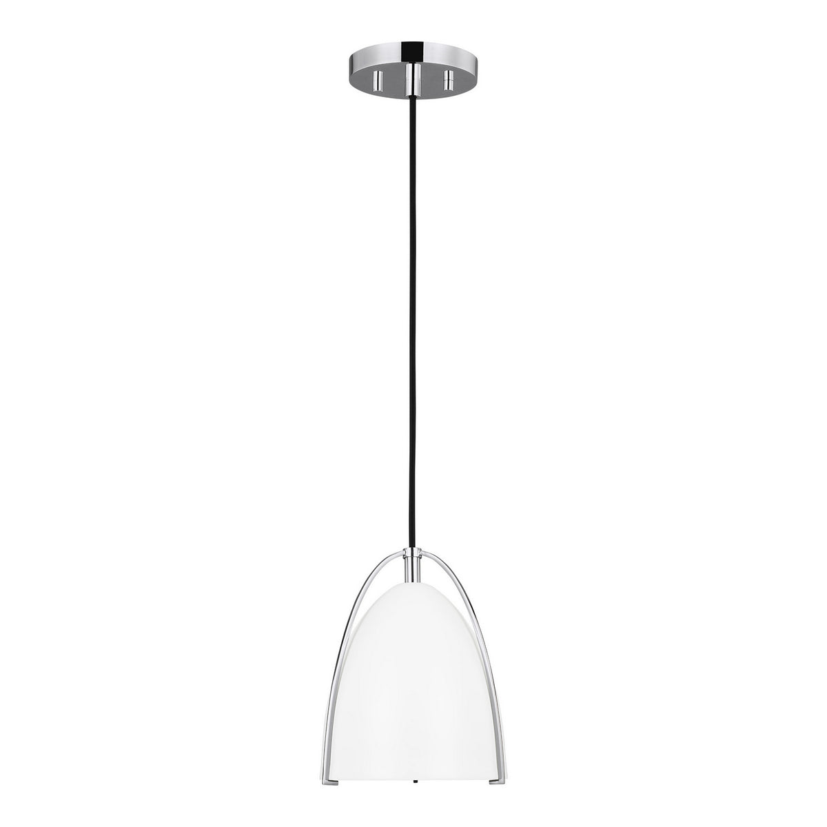 One Light Mini-Pendant — Matte White, 60 W