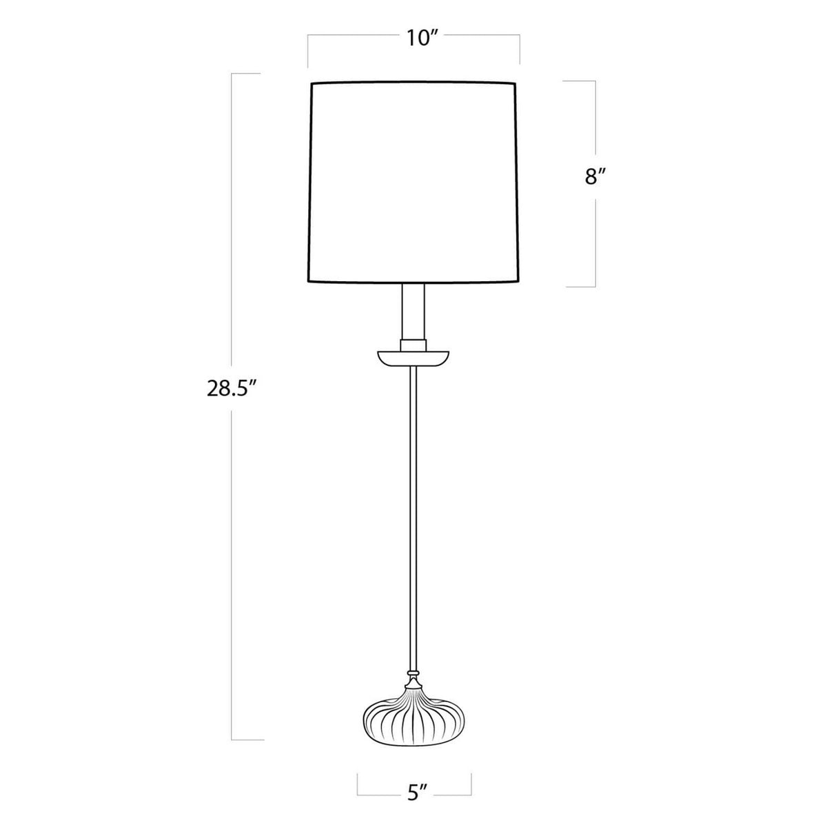 Clove One Light Table Lamp — 10"