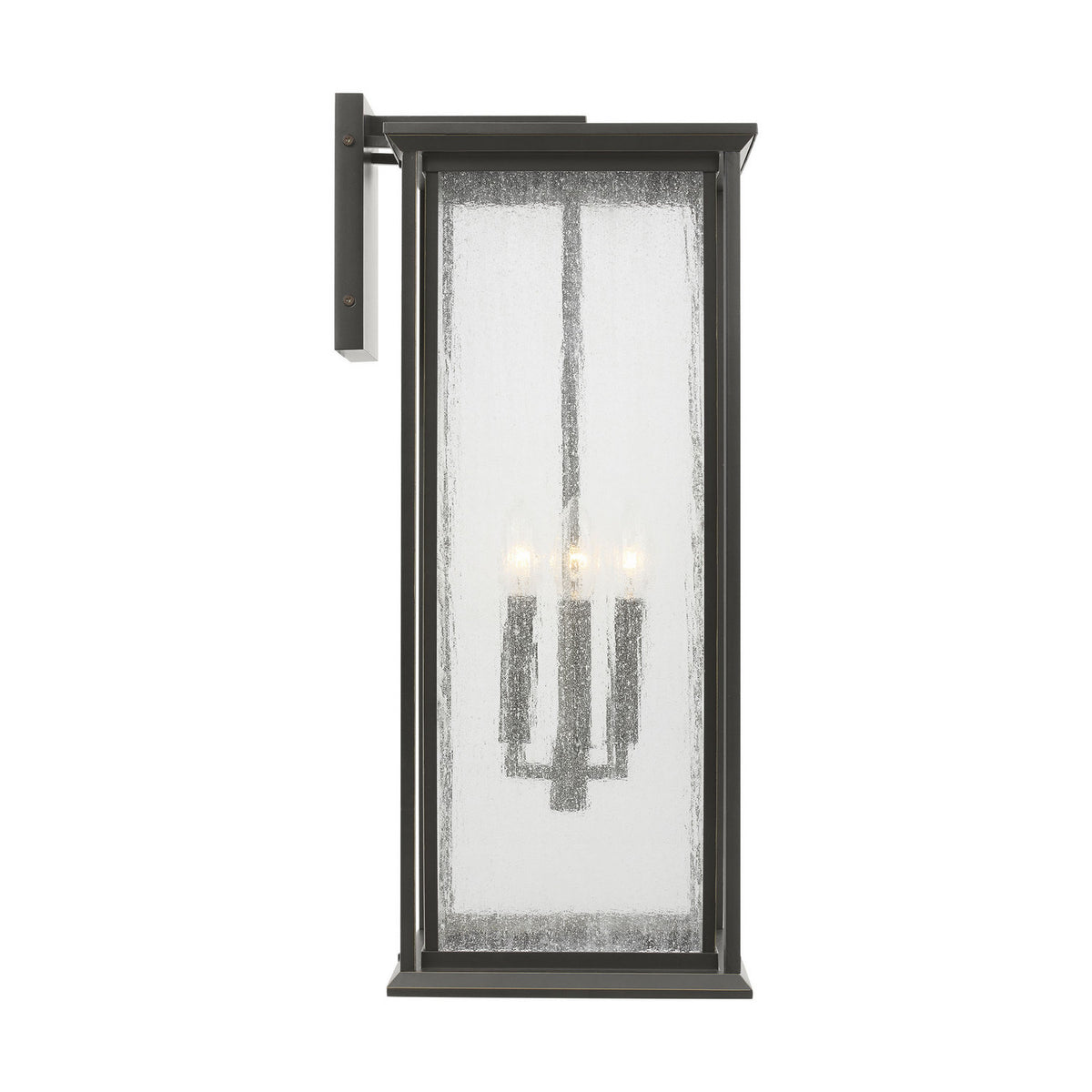 Audley 24" Lantern — Distressed Seeded