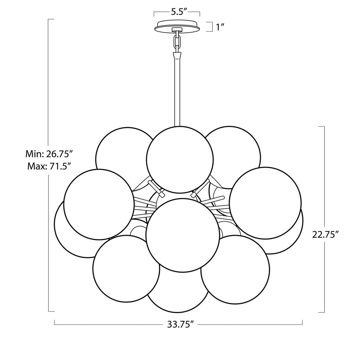 Shine 17 Light Chandelier