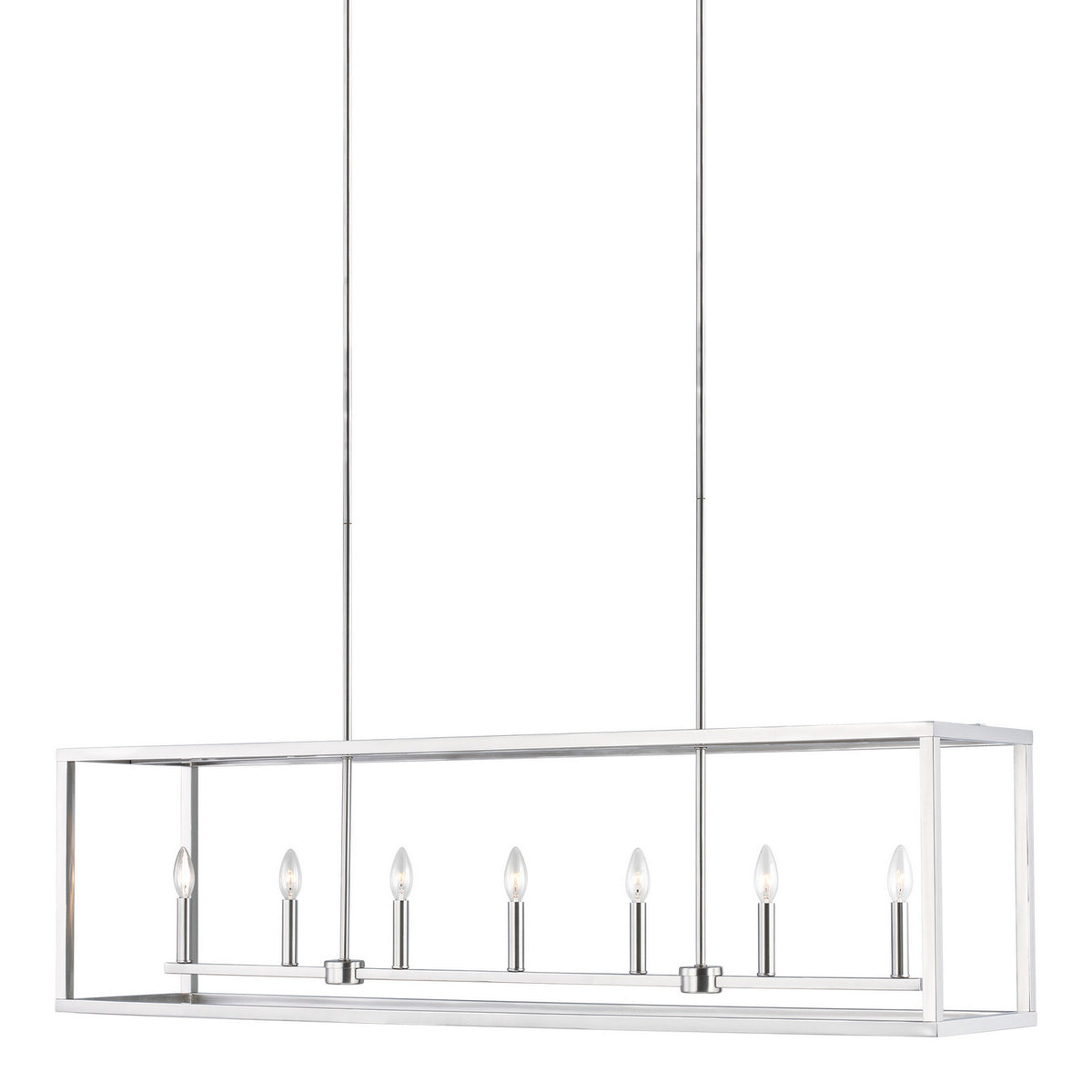 Moffet Street Seven Light Linear Chandelier