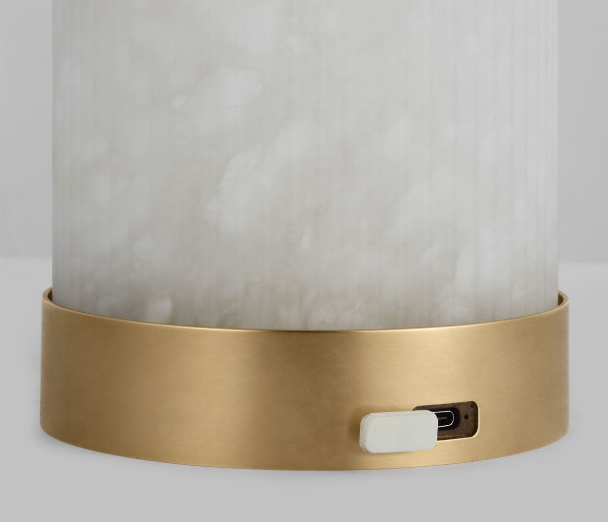Tawa Alabaster Accent Rechargeable Table Lamp