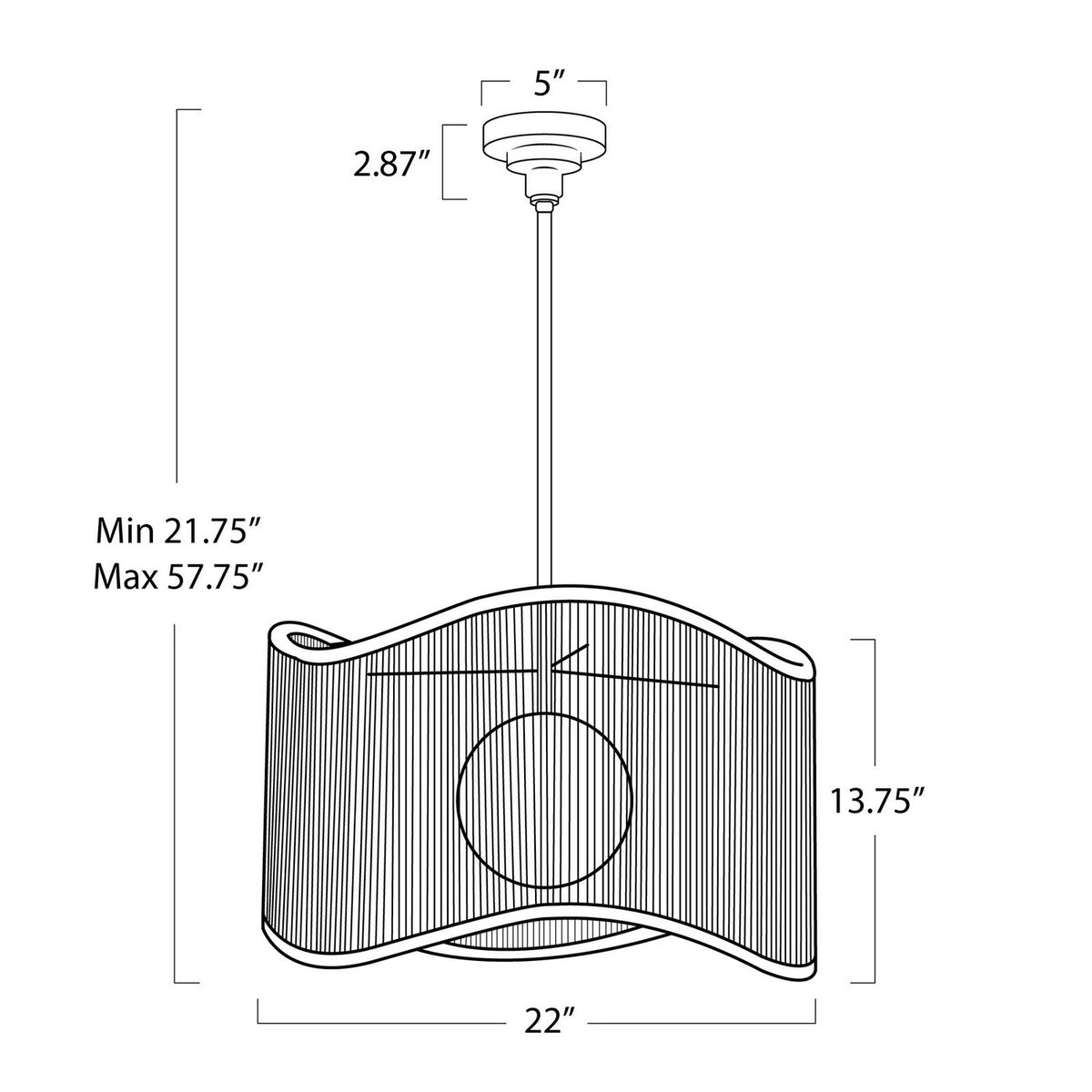 Nimes One Light Pendant