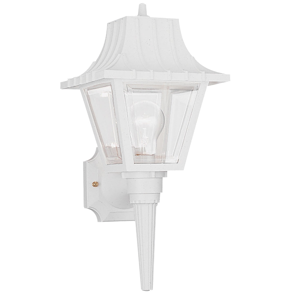 One Light Outdoor Wall Lantern — 17.50", Clear Beveled