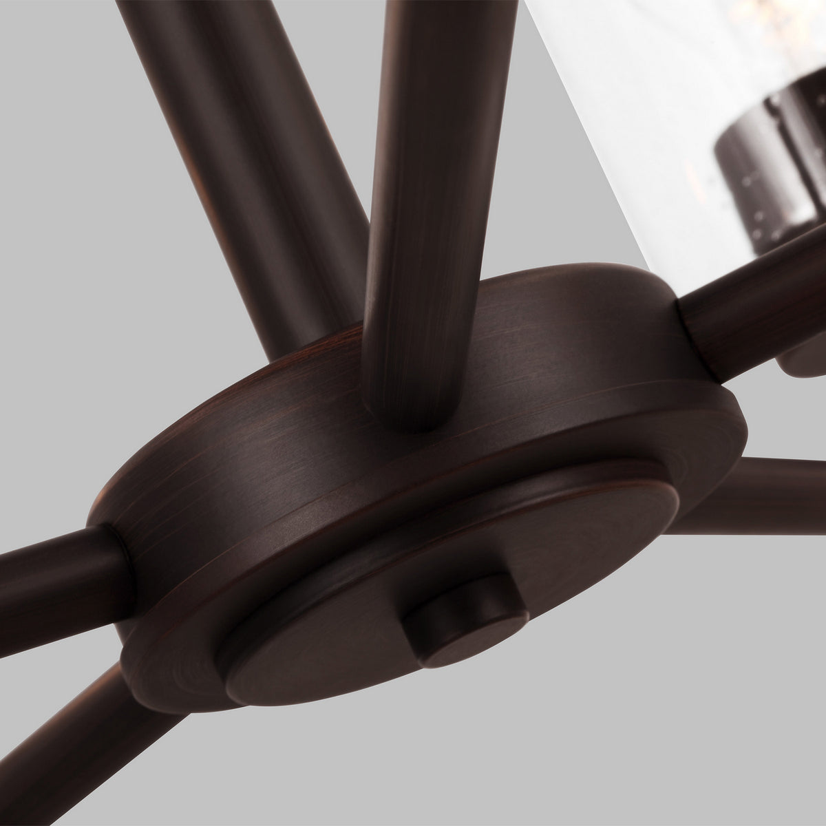 Oslo Five Light Chandelier — Clear Seeded