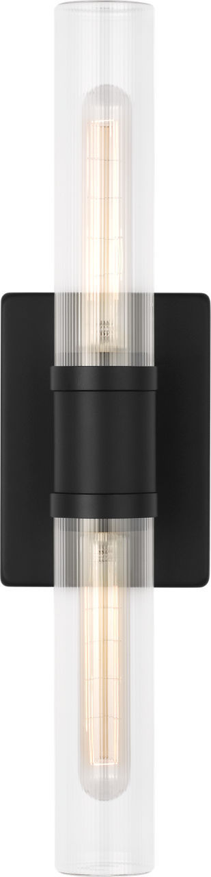 Keaton 20" Vanity Sconce — Clear Fluted