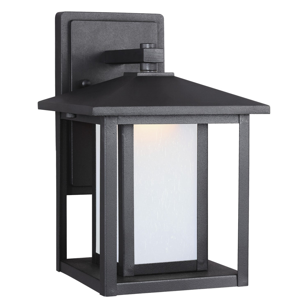 Hunnington 11" Lantern — Etched Seeded, LED Module