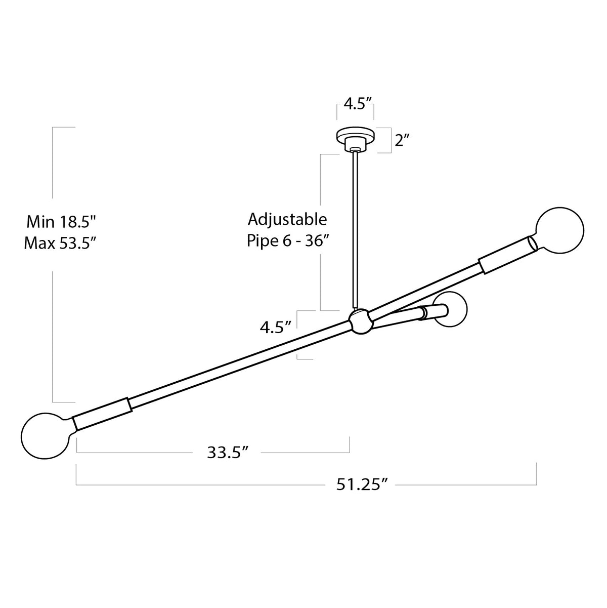 Talon Three Light Chandelier