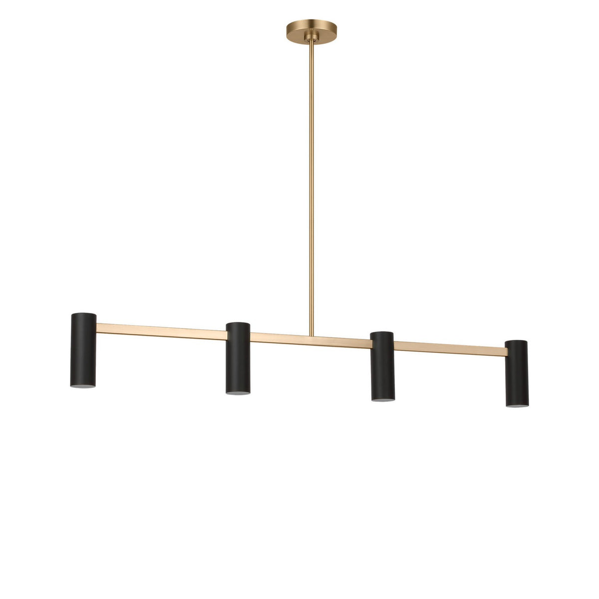 Zentro Four Light Linear Chandelier