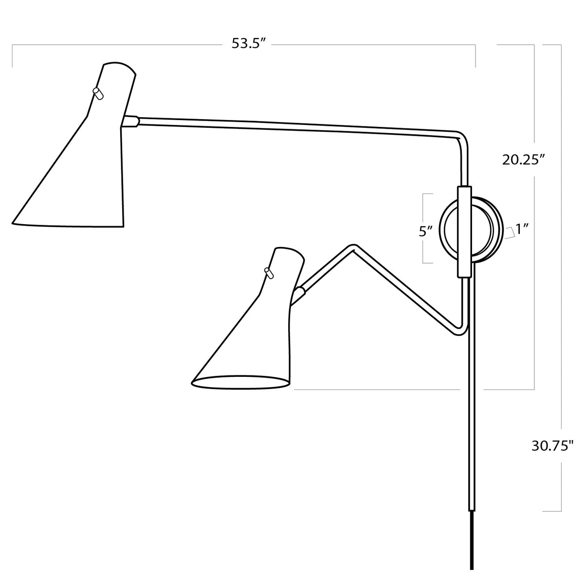 Spyder Two Light Wall Sconce