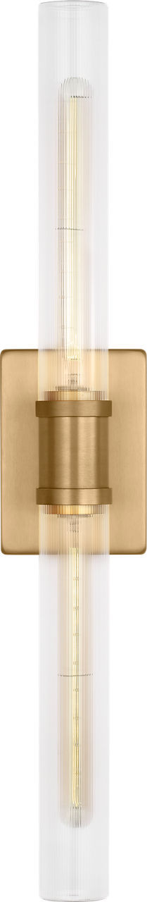 Keaton 30" Vanity Sconce — Clear Fluted
